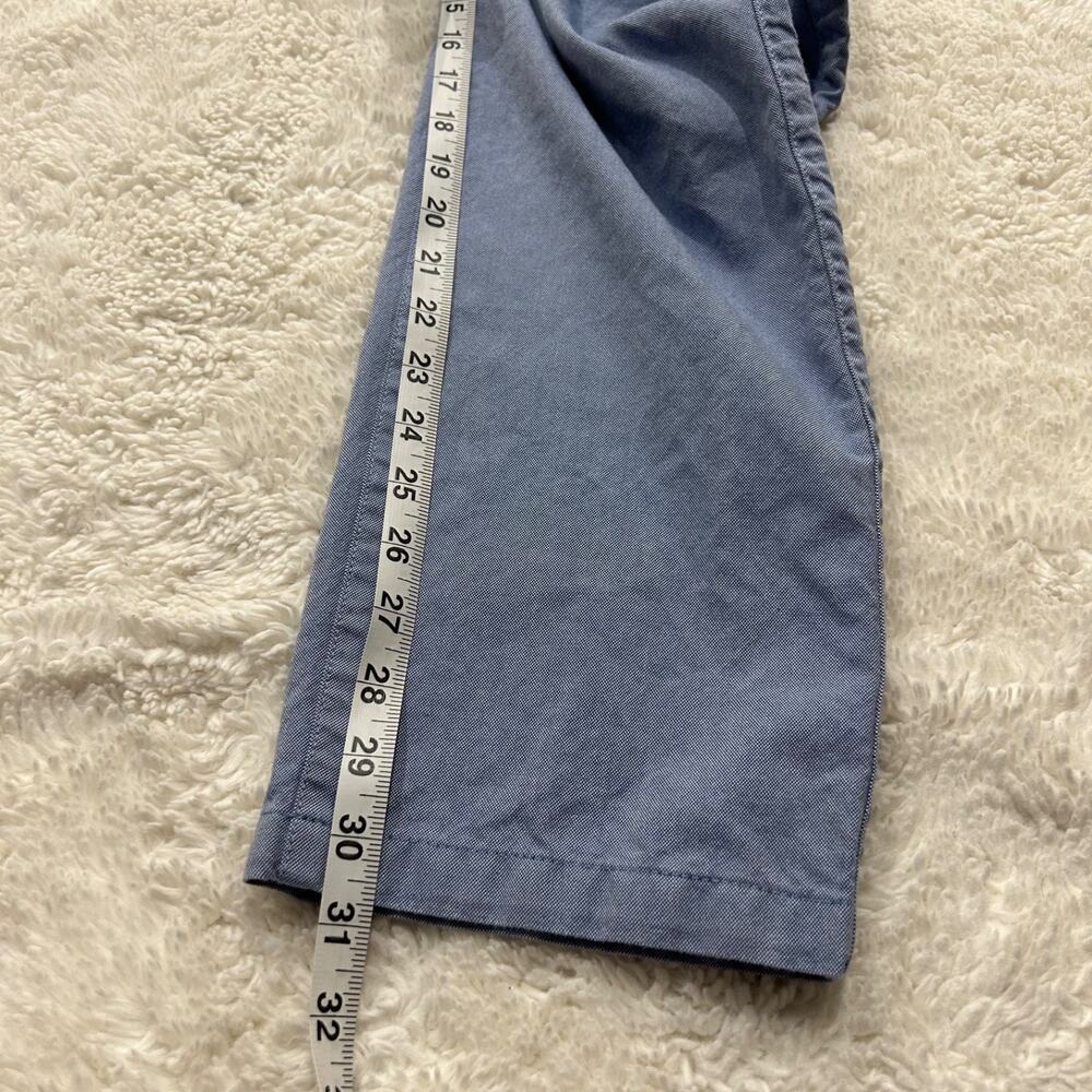 Bonobos Mens Straight Leg Cotton Pants in Blue Flat Front Sz 30x32 Preppy Casual - Picture 7 of 8